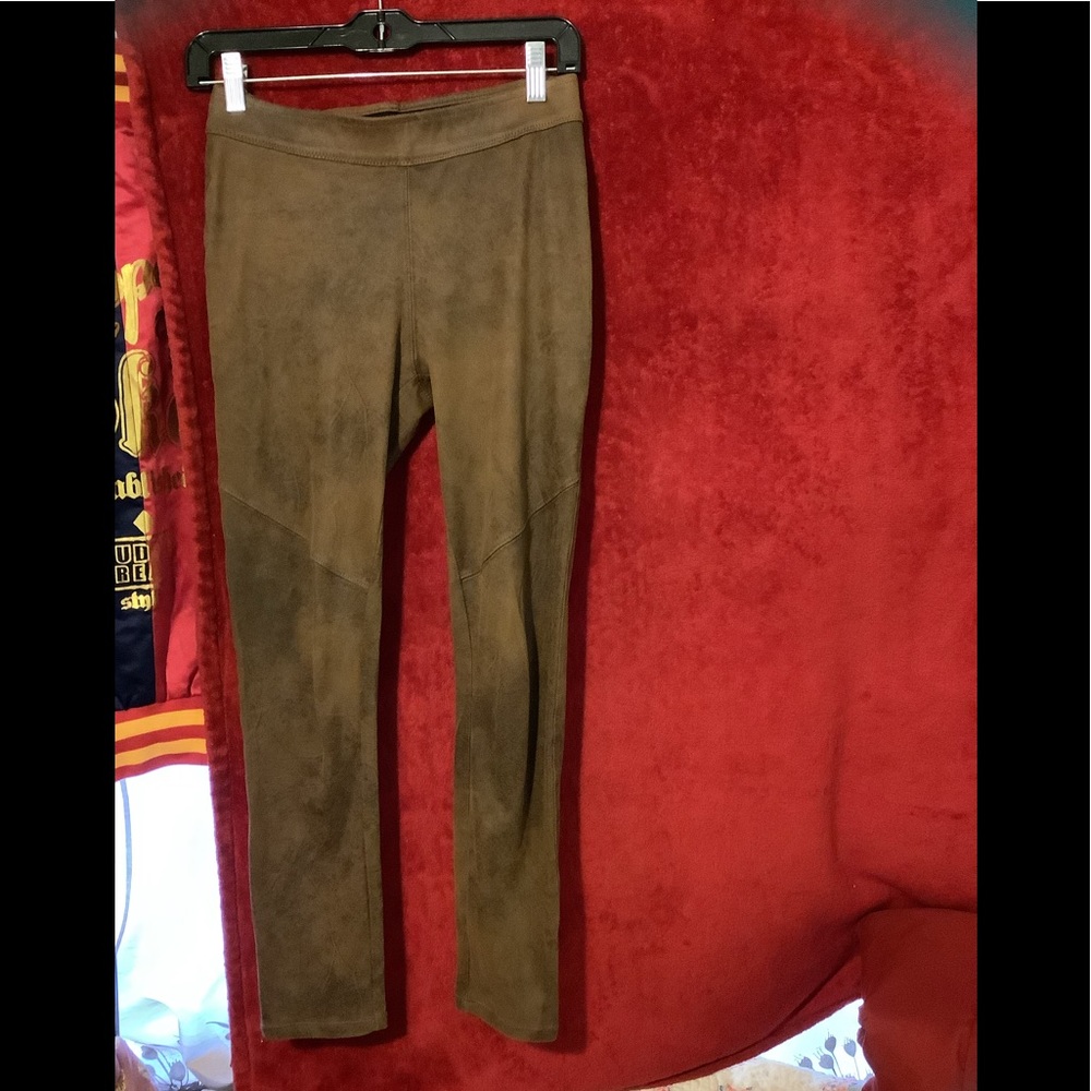 Free people small suede leggings